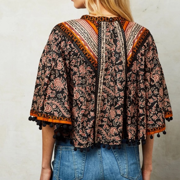 NWT Love the Label Lily Top Riana Print - Picture 2 of 7